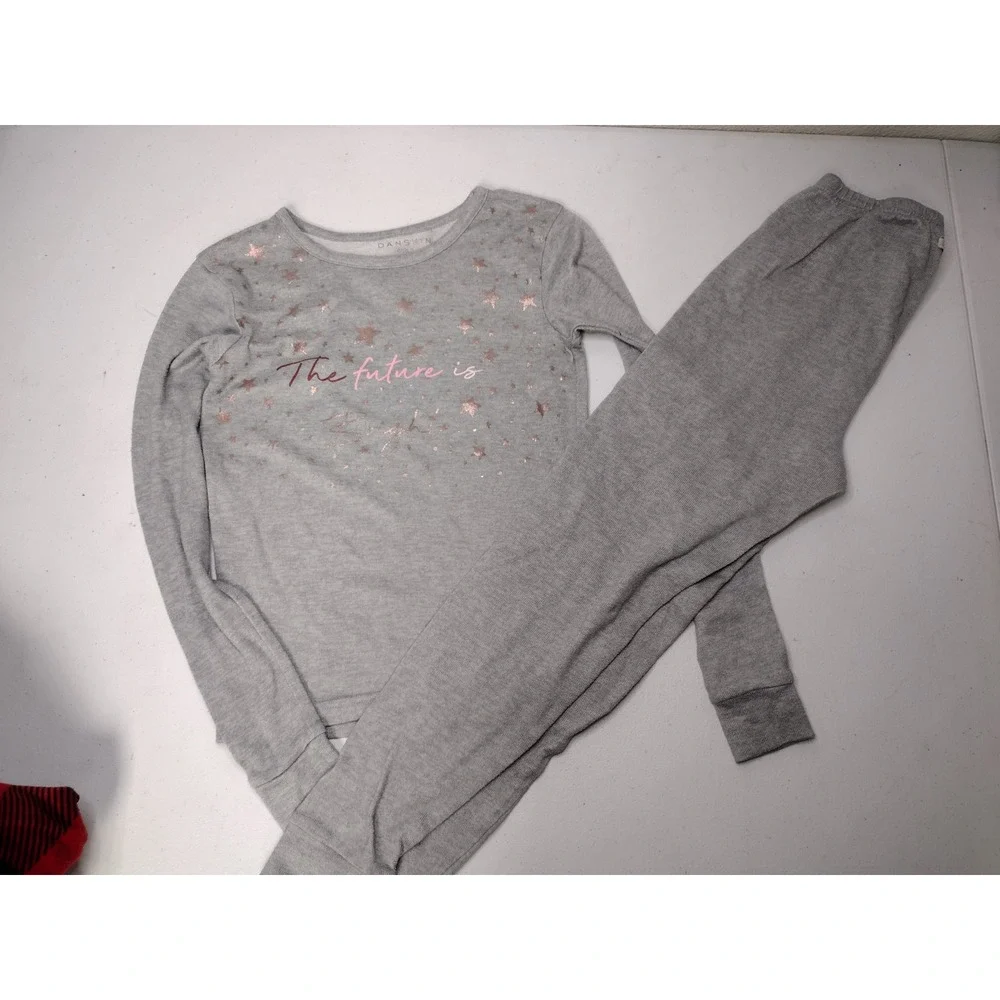 Girls Pajama Bundle 4 Sets Athletic Works Danskin Cat & Jack Kidtopia Size 8 M